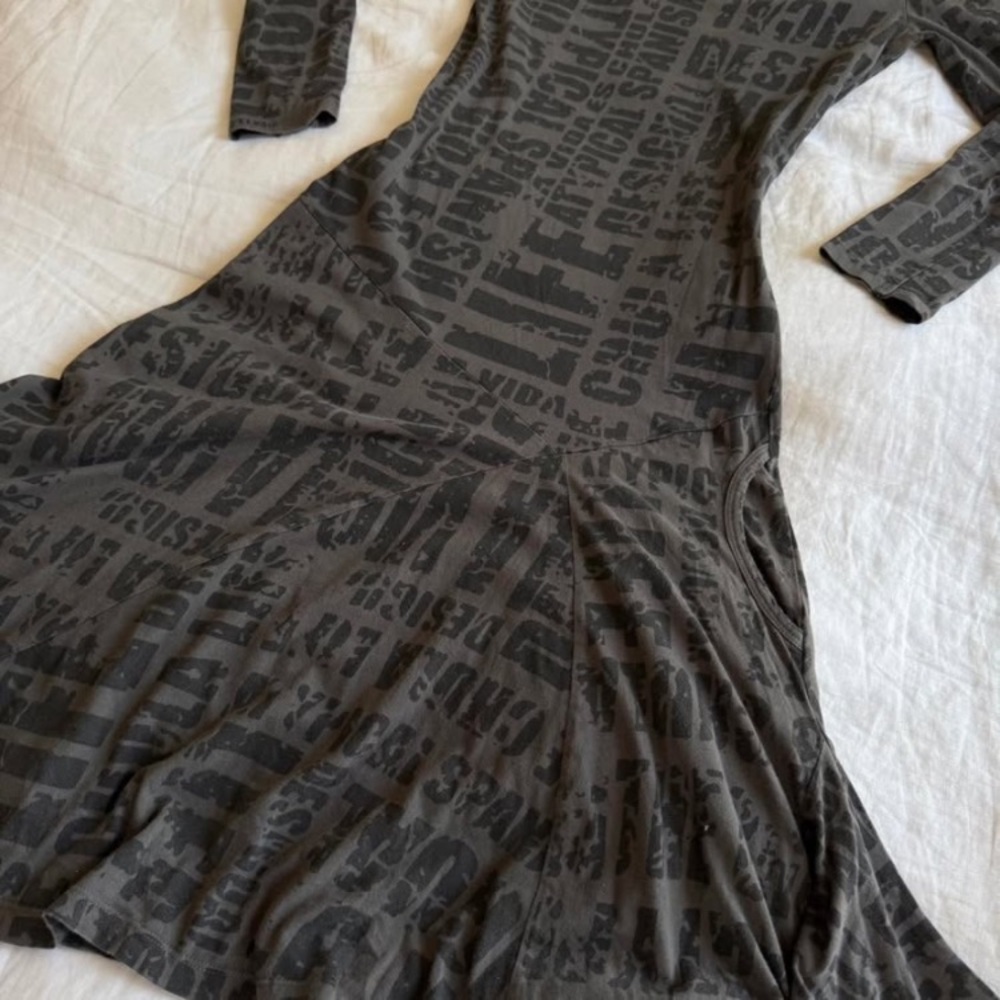 Rare subversive drop waist Desigual 90s dress - Picture 2 of 6